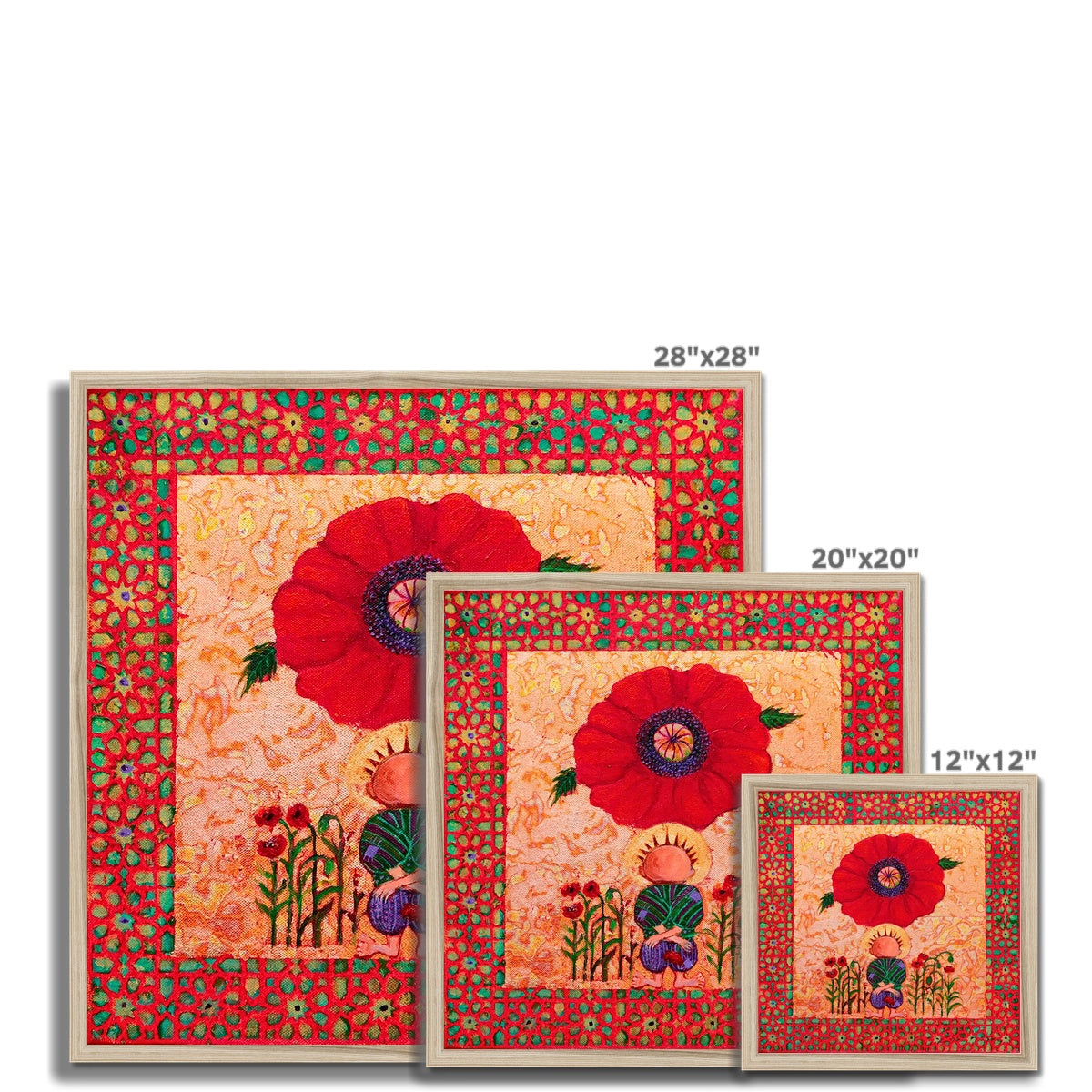 'Handala and The Poppy' Framed Print Fine art - Gifting Spree