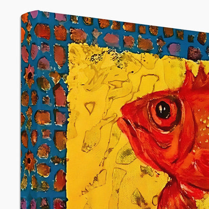 Canvas Print - ‘Handala and the Red Fish’ 'Handala and the Red Fish' Canvas Art Print Fine art - Gifting Spree