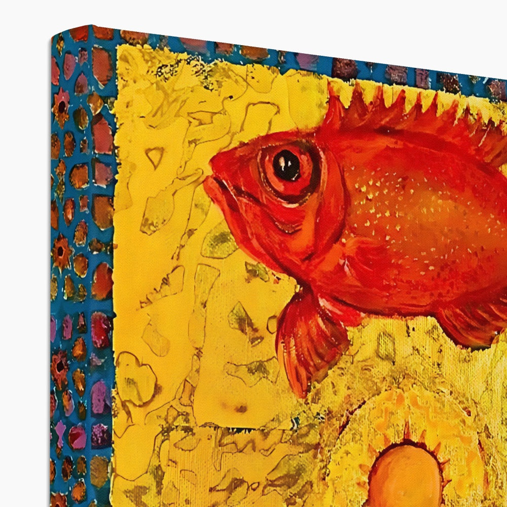 Eco Canvas - ‘Handala and the Red Fish’ | Art Print 'Handala and the Red Fish' Eco Canvas Art Print Fine art - Gifting Spree