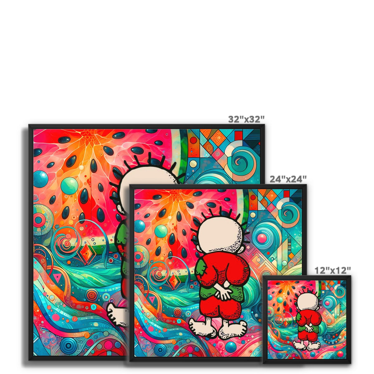 Handala Planet Framed Canvas Fine art - Gifting Spree