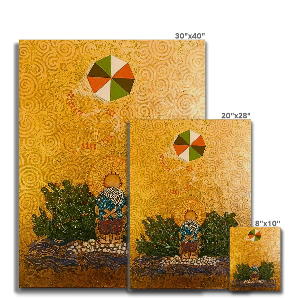 'Handala & The Kite Flying High' Canvas Fine art - Gifting Spree