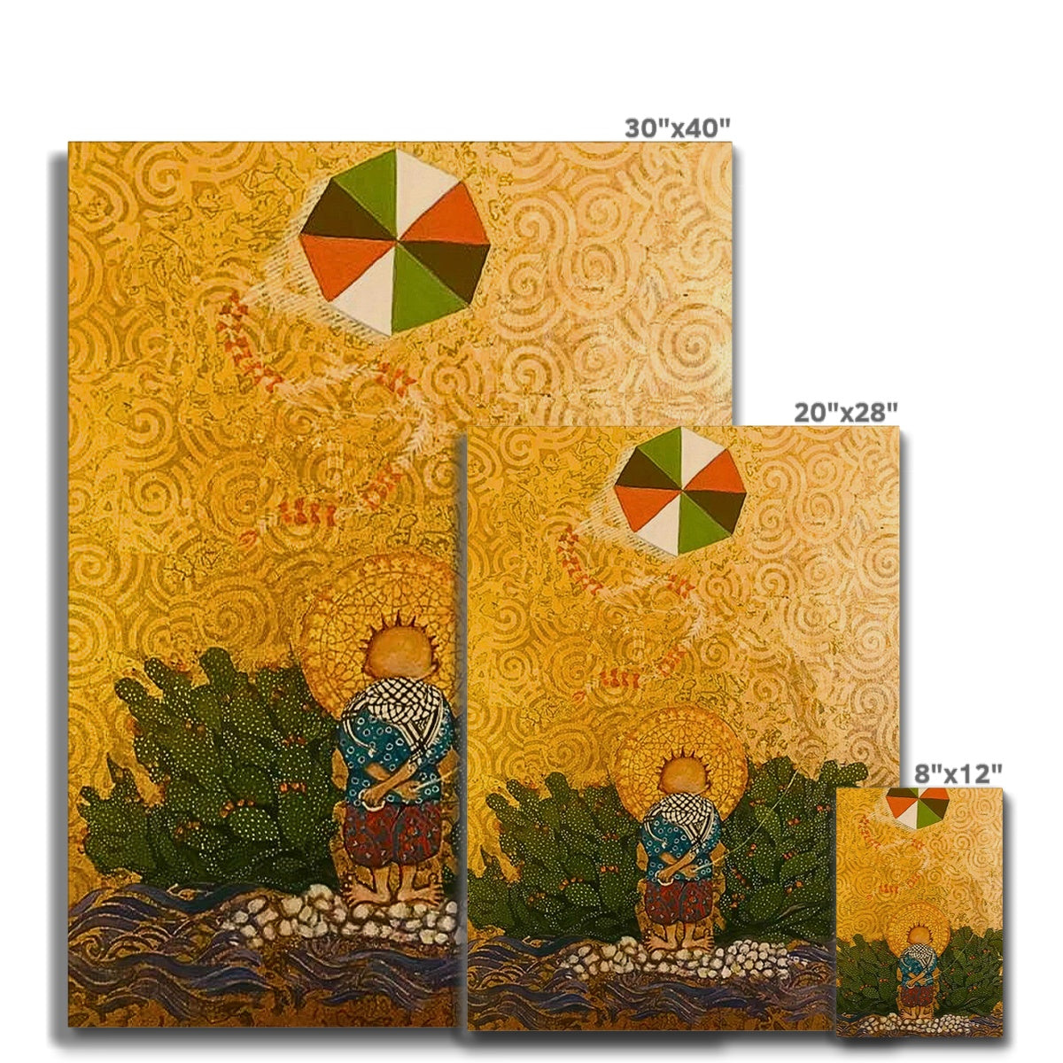 'Handala & The Kite Flying High' Canvas Fine art - Gifting Spree