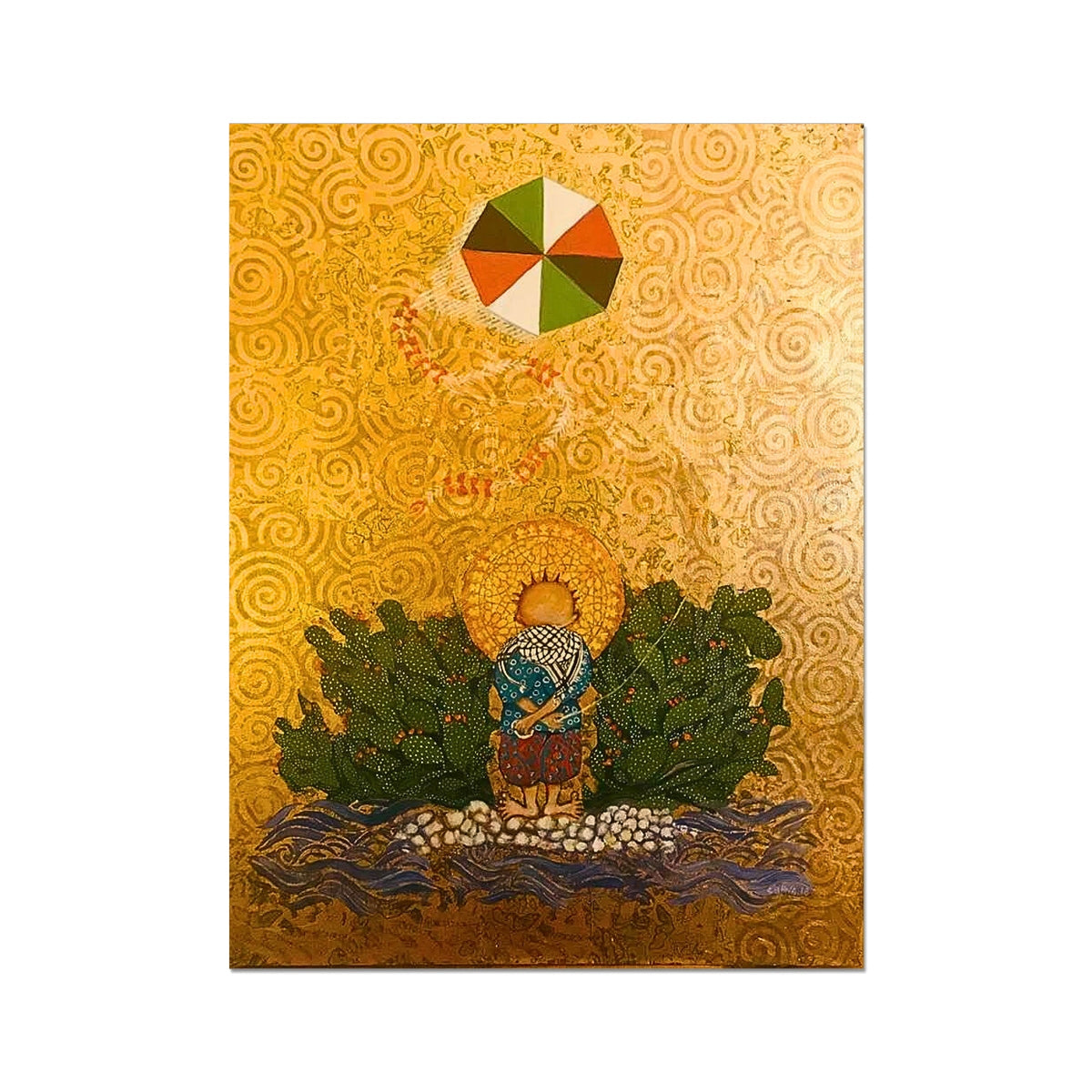 'Handala & The Kite Flying High' Fine Art Print Fine art kite-919165792 18"x24" - Gifting Spree