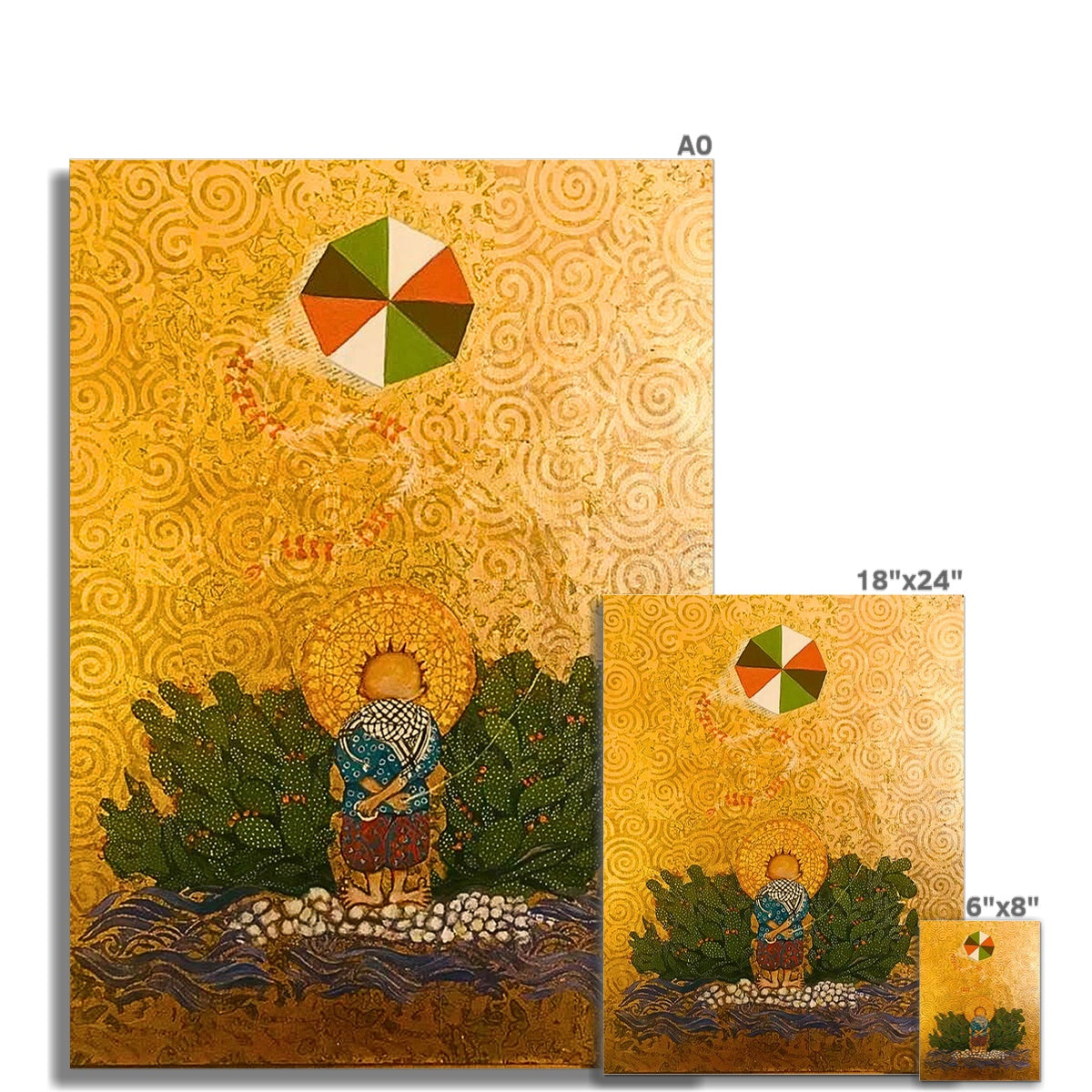 'Handala & The Kite Flying High' Fine Art Print Fine art - Gifting Spree