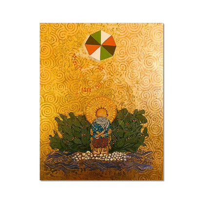 'Handala & The Kite Flying High' Rolled Canvas Fine art kite-919165515 14"x11" - Gifting Spree