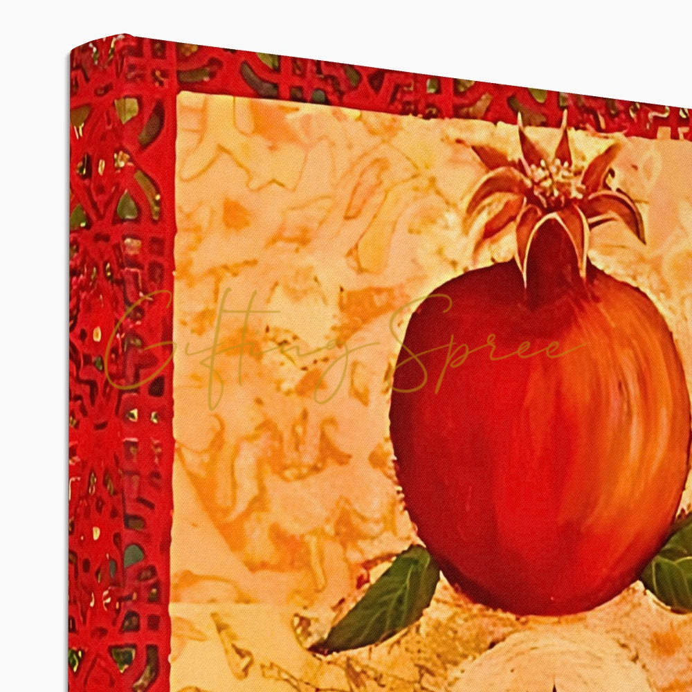 “Handala & The Pomegranate": Eco Canvas Art 'Handala & The Pomegranate' Eco Canvas Art Print Fine art - Gifting Spree