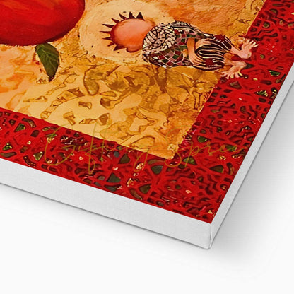 “Handala & The Pomegranate": Eco Canvas Art 'Handala & The Pomegranate' Eco Canvas Art Print Fine art - Gifting Spree