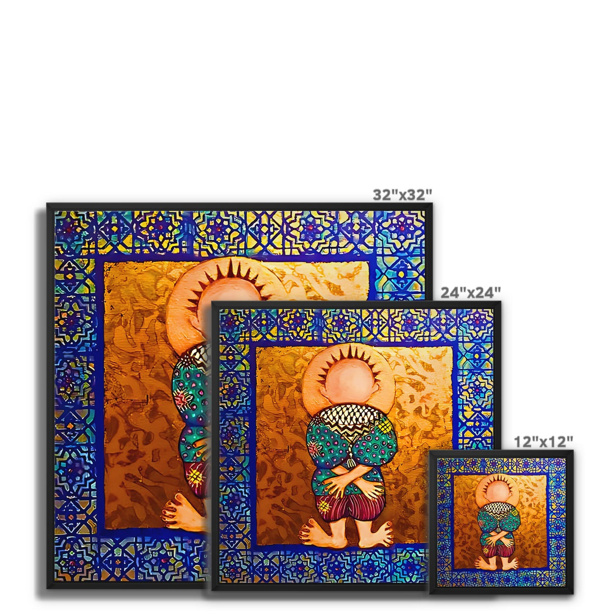 ‘Handala & The Summer’ - Laila Shawa’s Artwork on Framed Canvas 'Handala & The Summer' Framed Canvas Art Print Fine art - Gifting Spree