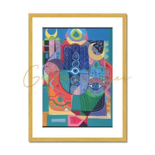 'Hands as Amulets I', 1992 Antique Framed & Mounted Print 'Hands as Amulets I' Antique Framed & Mounted Print Fine art kite-908522529 18"x24" / Gold Frame - Gifting Spree