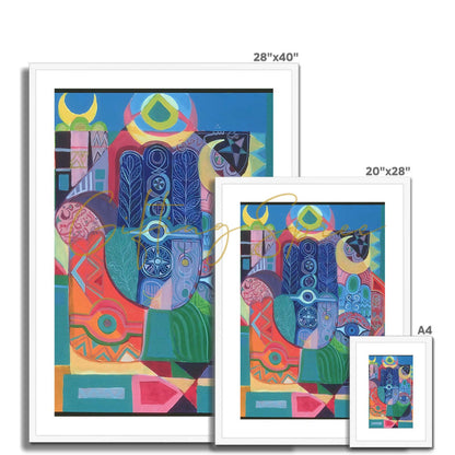 Hands as Amulets I, 1992 Framed & Mounted Print | Laila Shawa 'Hands as Amulets I' Framed & Mounted Print Fine art - Gifting Spree