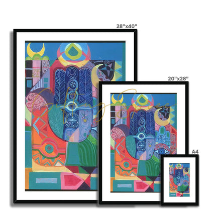 Hands as Amulets I, 1992 Framed & Mounted Print | Laila Shawa 'Hands as Amulets I' Framed & Mounted Print Fine art - Gifting Spree