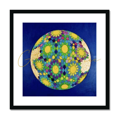 Framed & Mount Print -  Laila Shawa's ‘Imagine’ 'Imagine' Framed & Mounted Print Fine art kite-906713023 20"x20" / Black Frame - Gifting Spree