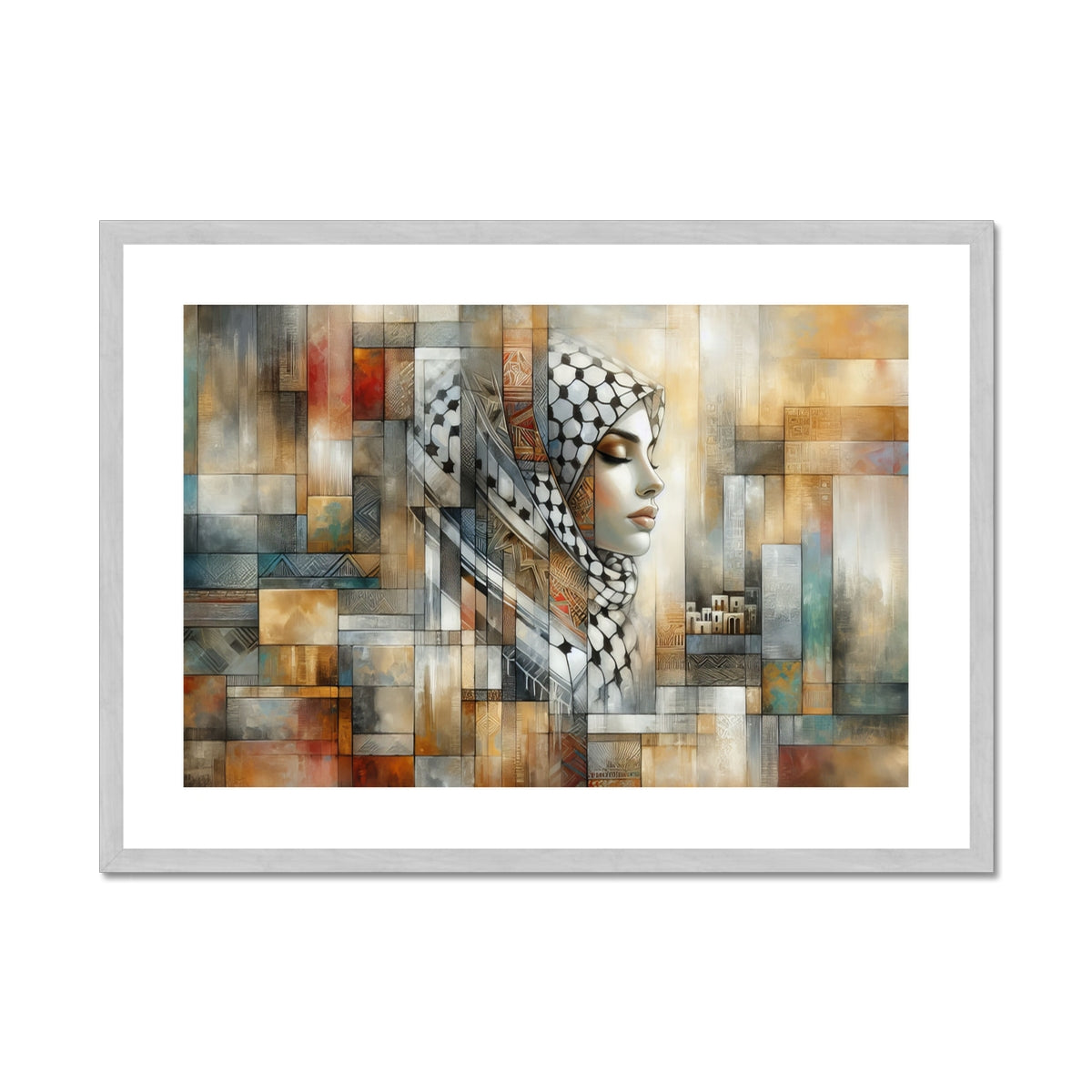 'Inception' Antique Framed & Mounted Print Fine art kite-927561270 28"x20" / Silver Frame - Gifting Spree