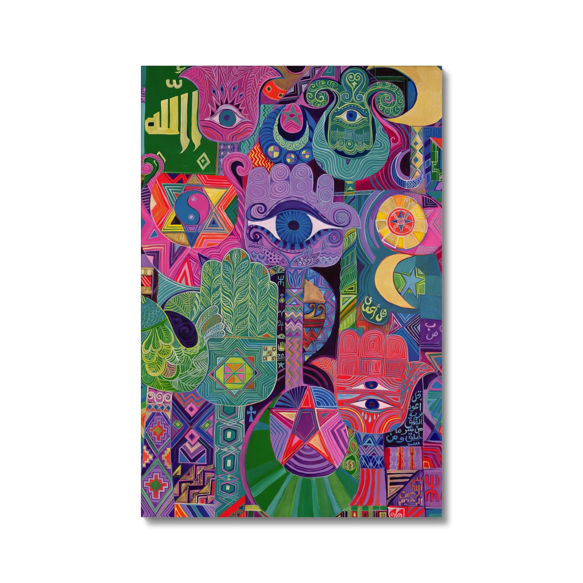 Magical Symbols, 1992 - Canvas | Gifting Spree 'Magical Symbols' Canvas Art Print Fine art kite-909135708 20"x30" / Image Wrap - Gifting Spree