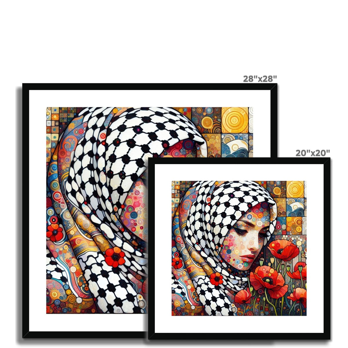 'Mother and Poppies' Framed & Mounted Print Fine art - Gifting Spree