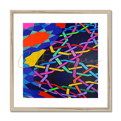 'Night and the City' Framed & Mounted Print Fine art kite-896784384 20"x20" / Natural Frame - Gifting Spree