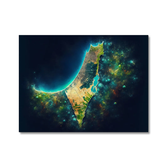 'Palestine Galaxy' Canvas Print Fine art kite-909283417 32"x24" / White Wrap - Gifting Spree