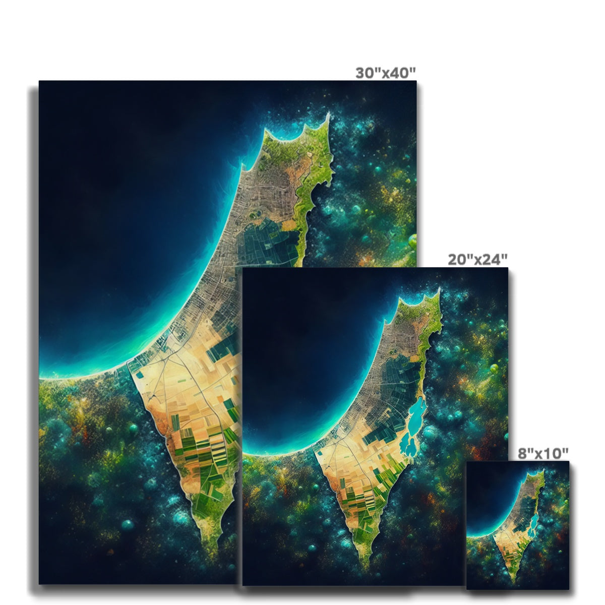 'Palestine Galaxy' Canvas Print Fine art - Gifting Spree