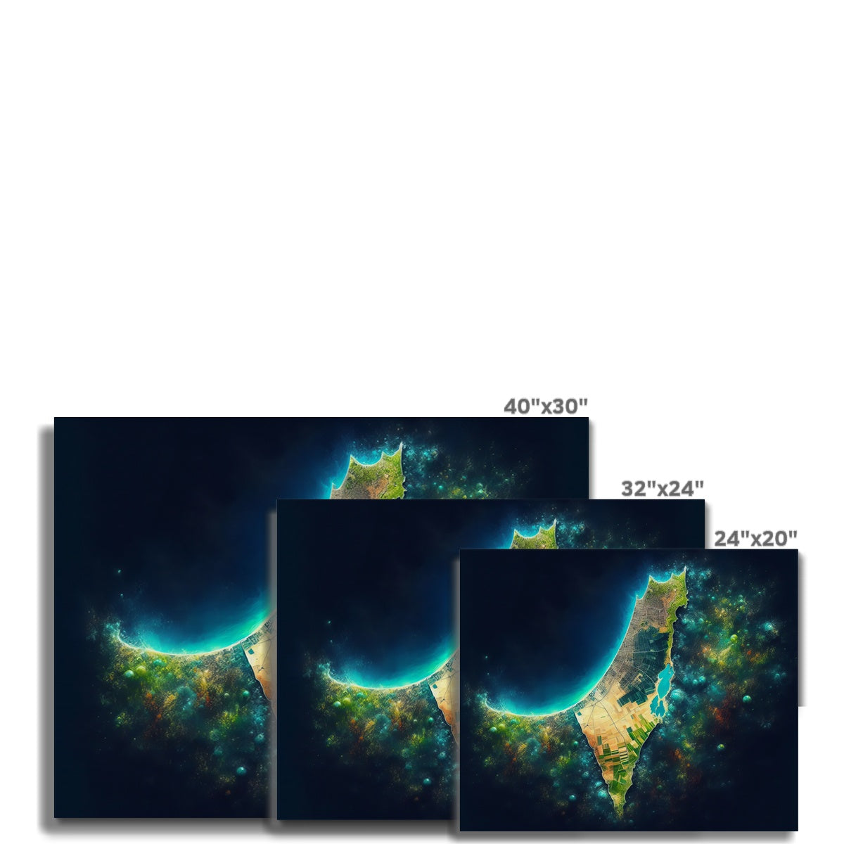 'Palestine Galaxy' Canvas Print Fine art - Gifting Spree