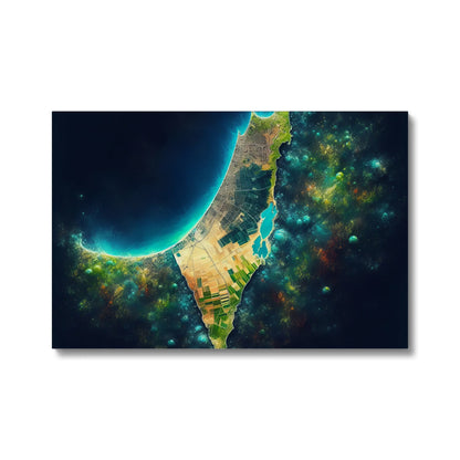 'Palestine Galaxy' Eco Canvas Art Print Fine art kite-909283616 24"x16" / Image Wrap - Gifting Spree