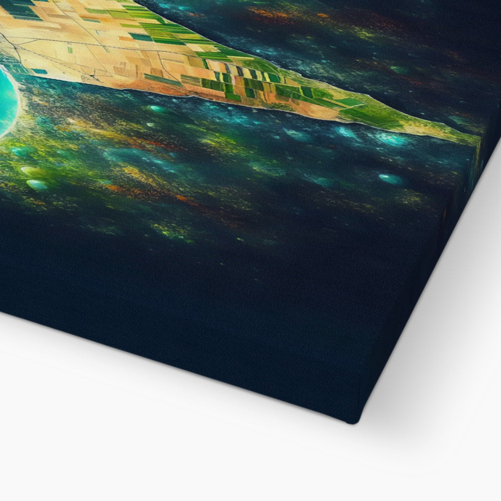 'Palestine Galaxy' Eco Canvas Art Print Fine art - Gifting Spree