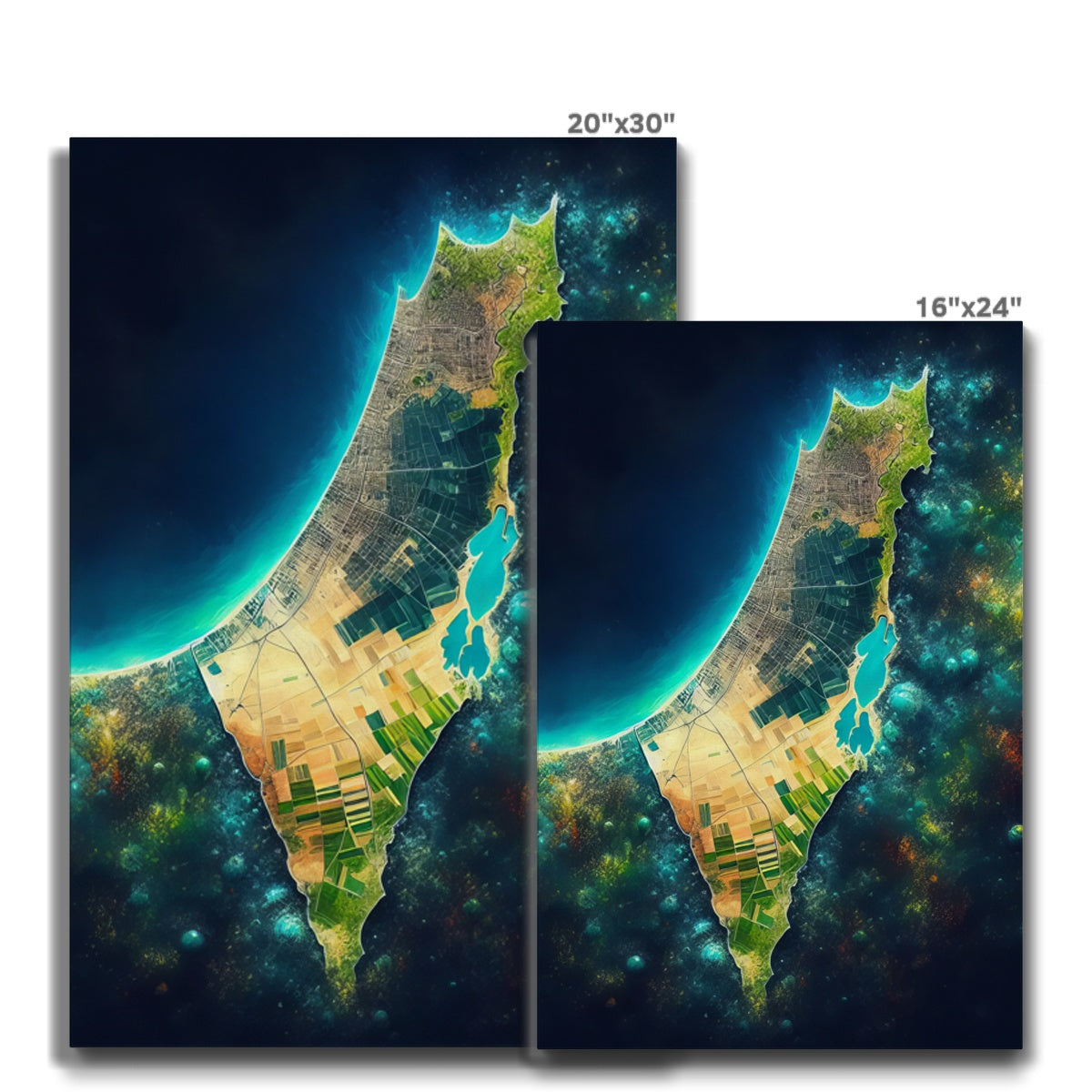 'Palestine Galaxy' Eco Canvas Art Print Fine art - Gifting Spree