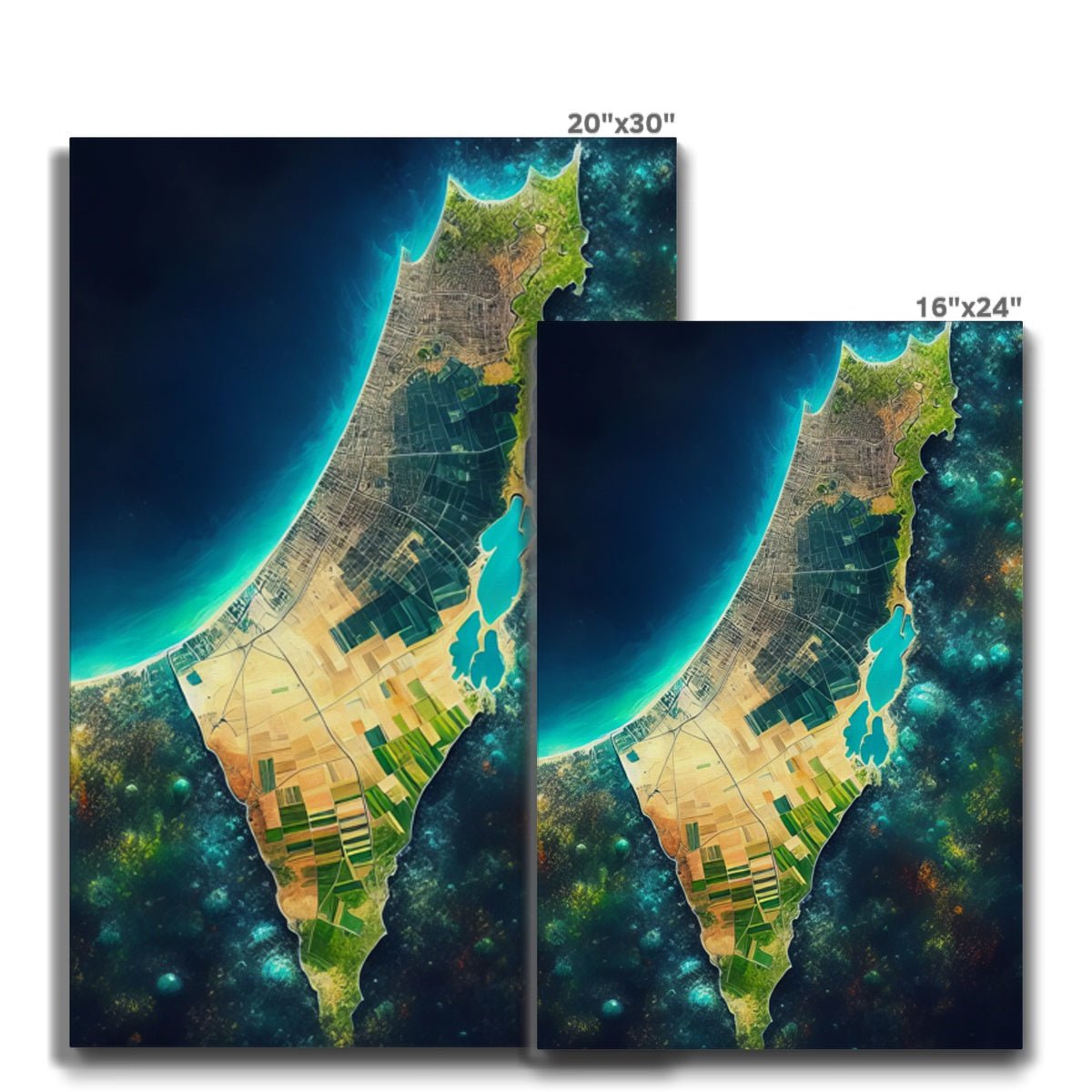 'Palestine Galaxy' Eco Canvas Art Print Fine art - Gifting Spree