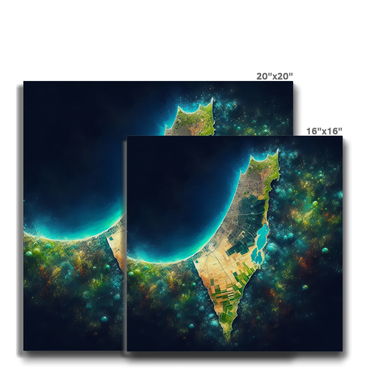 'Palestine Galaxy' Eco Canvas Art Print Fine art - Gifting Spree