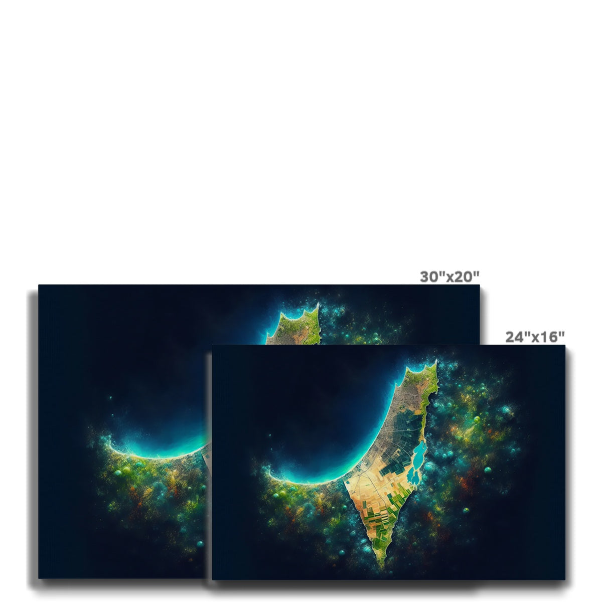 'Palestine Galaxy' Eco Canvas Art Print Fine art - Gifting Spree