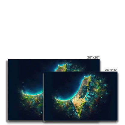 'Palestine Galaxy' Eco Canvas Art Print Fine art - Gifting Spree