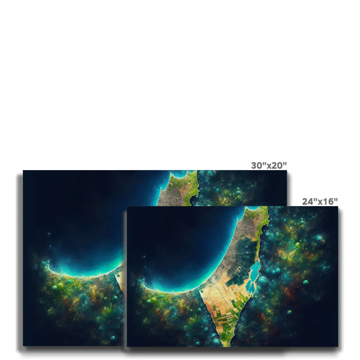 'Palestine Galaxy' Eco Canvas Art Print Fine art - Gifting Spree