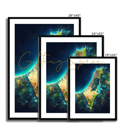 'Palestine Galaxy' Framed & Mounted Print Fine art - Gifting Spree