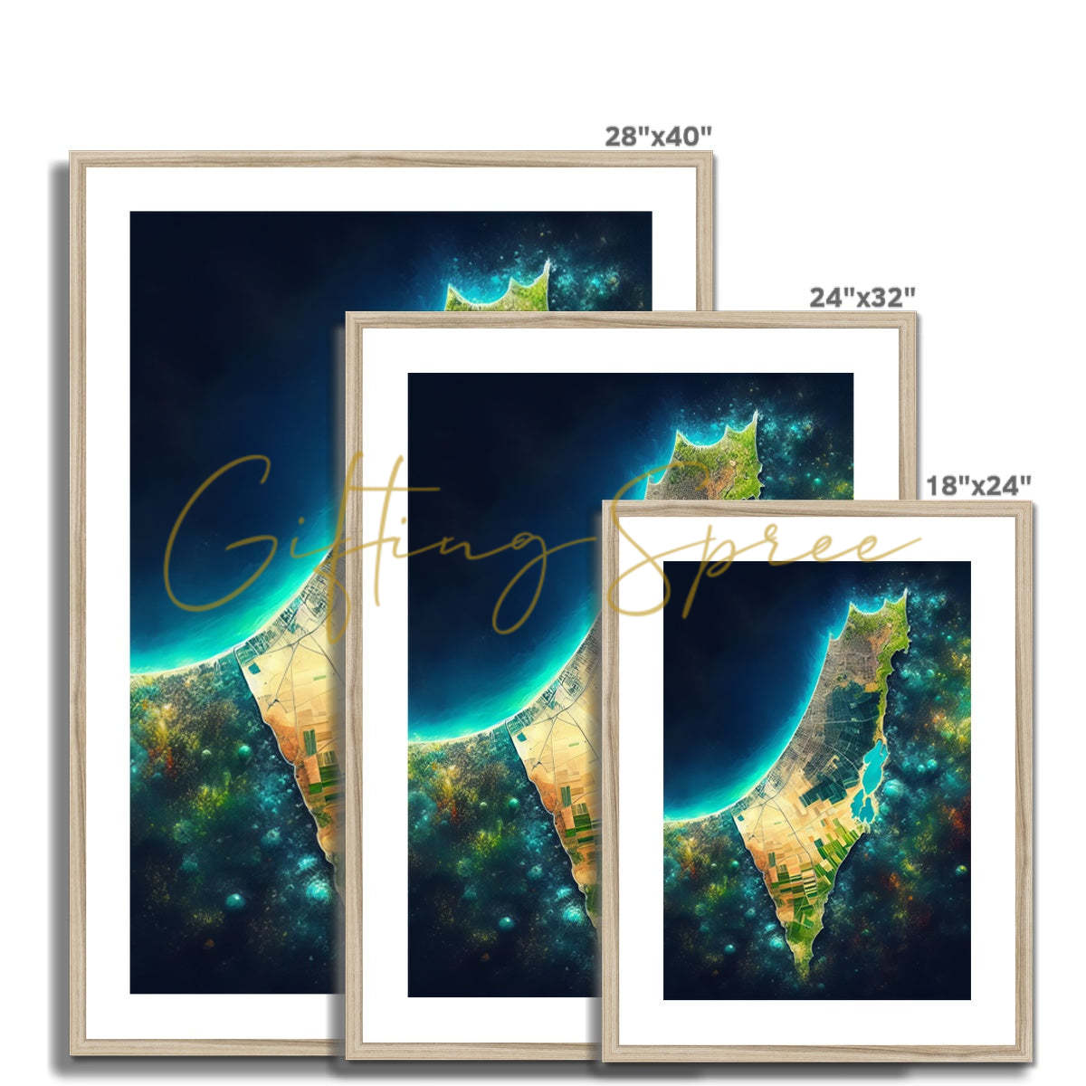 'Palestine Galaxy' Framed & Mounted Print Fine art - Gifting Spree