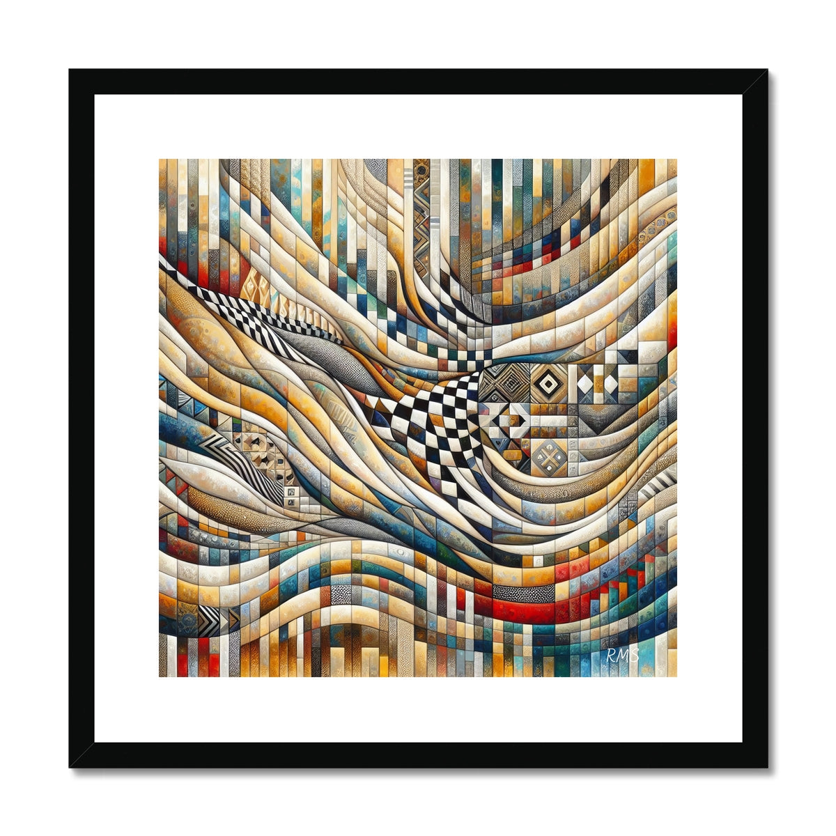 'Palestinian DNA' Framed & Mounted Print Fine art kite-927093819 20"x20" / Black Frame - Gifting Spree