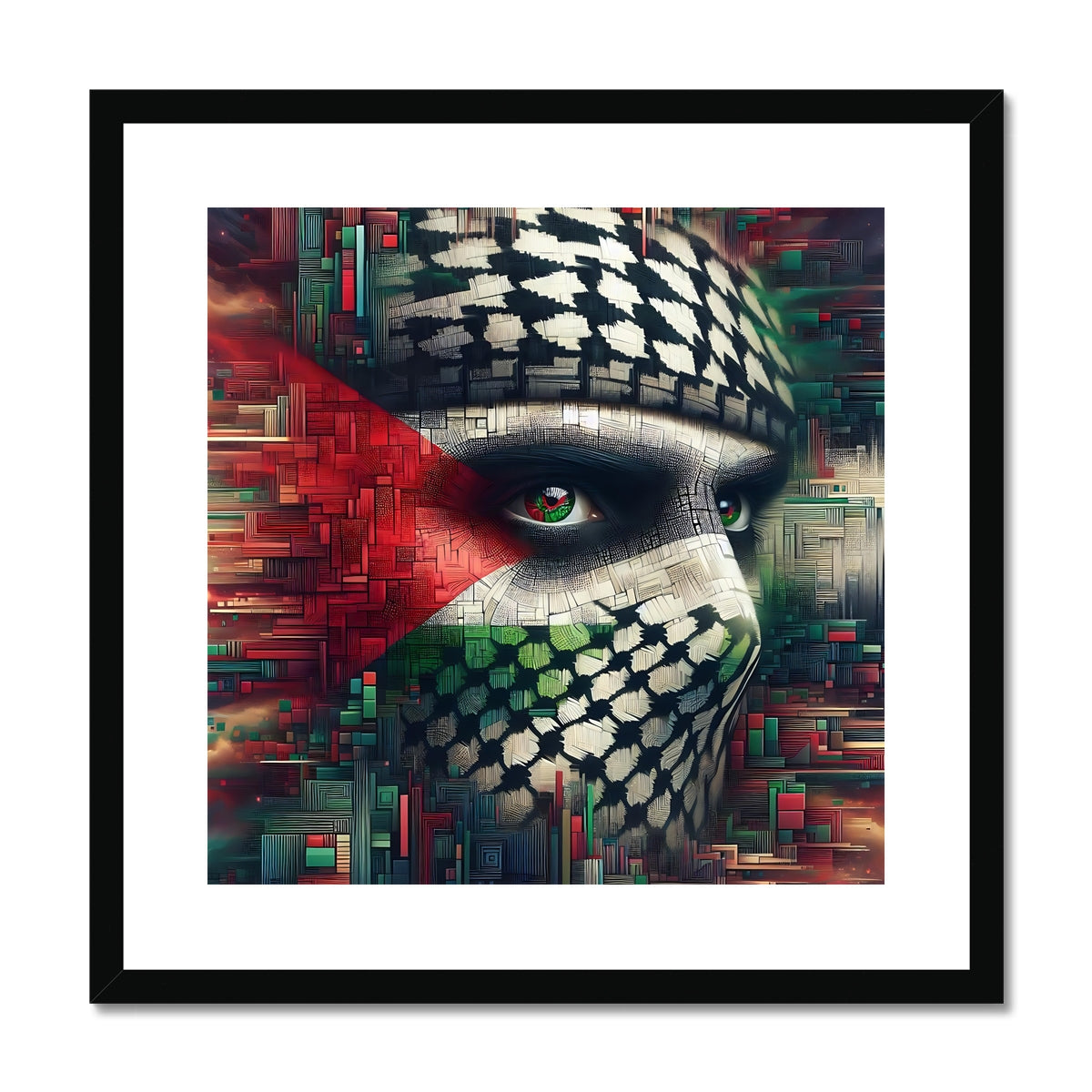 'Pursuit of Freedom' Framed & Mounted Print Fine art kite-925213745 20"x20" / Black Frame - Gifting Spree