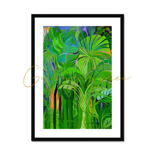 'Rainforest Malaysia' Framed & Mounted Print Fine art kite-908524394 20"x28" / Black Frame - Gifting Spree