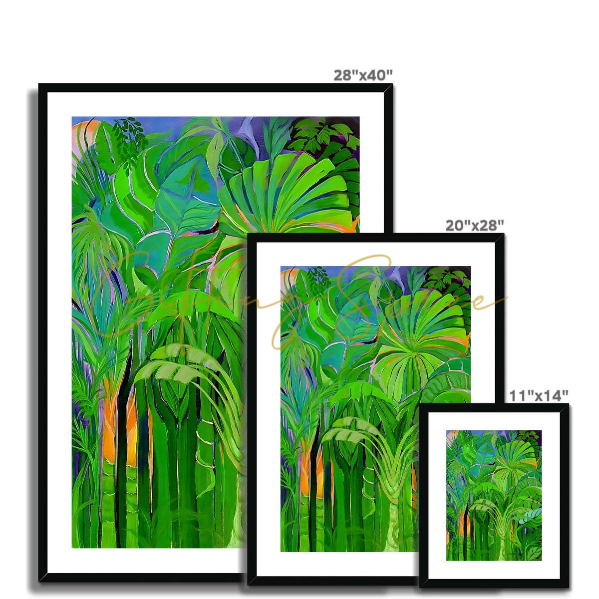 'Rainforest Malaysia' Framed & Mounted Print Fine art - Gifting Spree