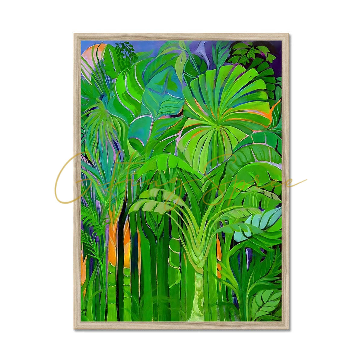 'Rainforest Malaysia' Framed Print Fine art kite-908524297 20"x28" / Natural Frame - Gifting Spree