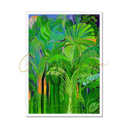 'Rainforest Malaysia' Framed Print Fine art 20"x28" / White Frame - Gifting Spree