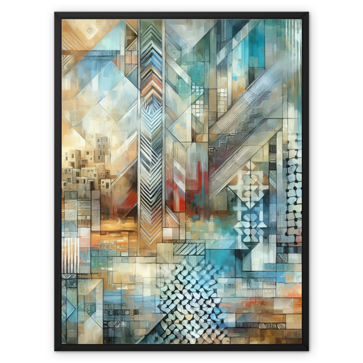 'Reflections' Framed Canvas Fine art kite-927300169 24"x32" / Black Frame / White Wrap - Gifting Spree