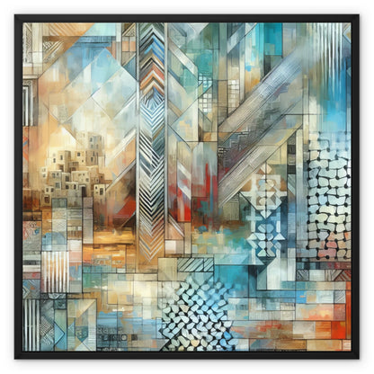 'Reflections' Framed Canvas Fine art kite-927300173 28"x28" / Black Frame / Image Wrap - Gifting Spree