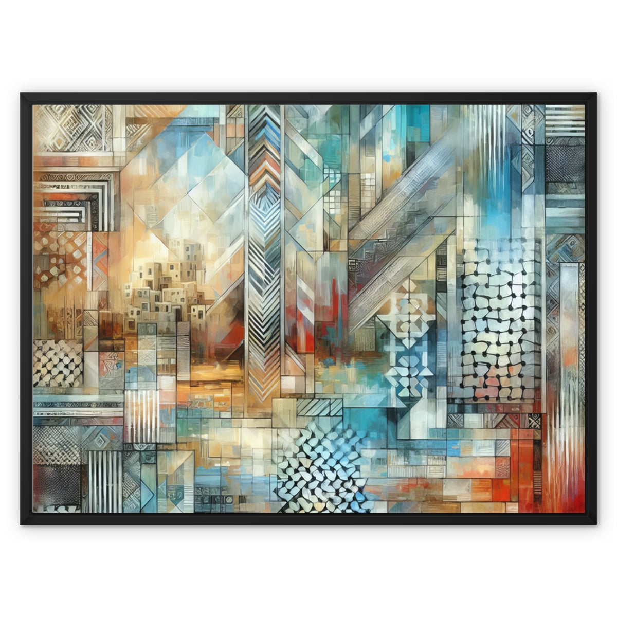 'Reflections' Framed Canvas Fine art kite-927300170 32"x24" / Black Frame / Image Wrap - Gifting Spree