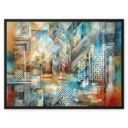 'Reflections' Framed Canvas Fine art kite-927300171 32"x24" / Black Frame / White Wrap - Gifting Spree