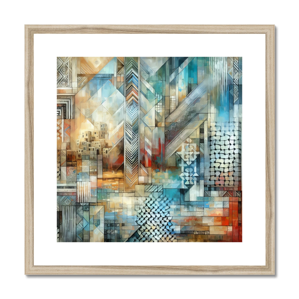 'Reflections' Framed & Mounted Print Fine art kite-927299684 20"x20" / Natural Frame - Gifting Spree