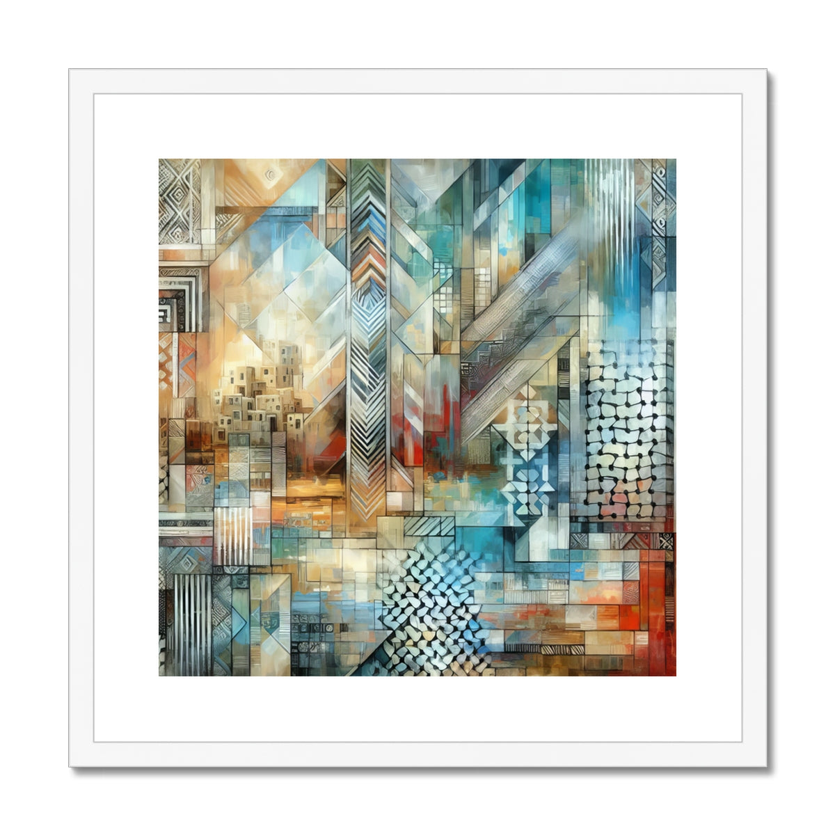 'Reflections' Framed & Mounted Print Fine art kite-927299683 20"x20" / White Frame - Gifting Spree