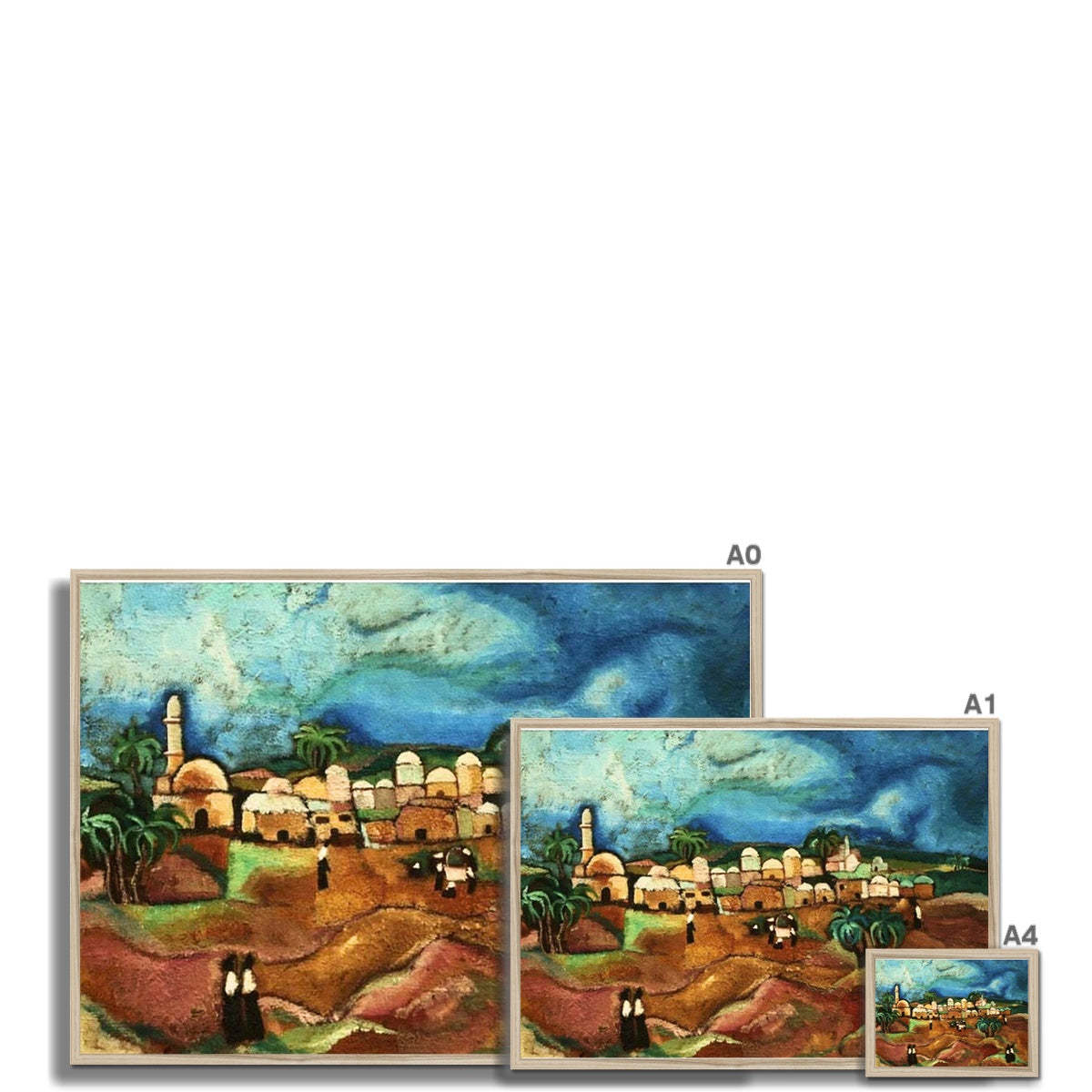 Shuja’iyya, [Gaza] by Laila Shawa - A Tribute to Artistic Vision 'Shuja'iyya' Framed Print Fine art - Gifting Spree