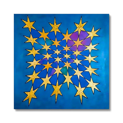 'Starburst' Canvas Fine art kite-898061368 24"x24" / White Wrap - Gifting Spree