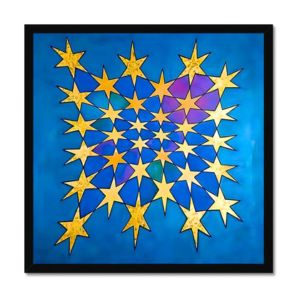 'Starburst' Framed Print Fine art kite-898061053 20"x20" / Black Frame - Gifting Spree