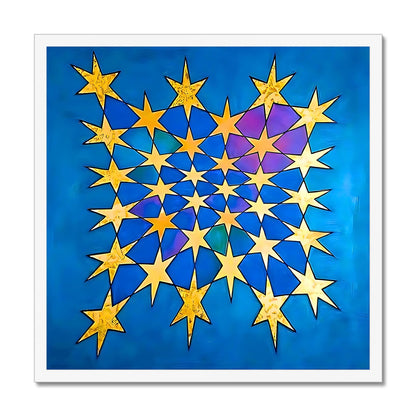 'Starburst' Framed Print Fine art kite-898061054 20"x20" / White Frame - Gifting Spree