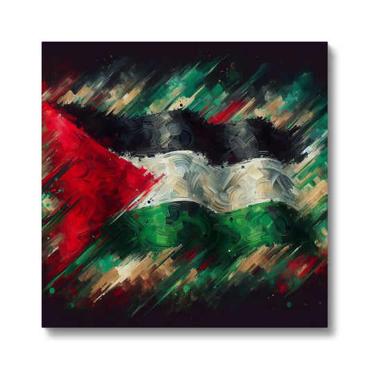 'The Flag' Eco Canvas Fine art kite-925453563 16"x16" / White Wrap - Gifting Spree